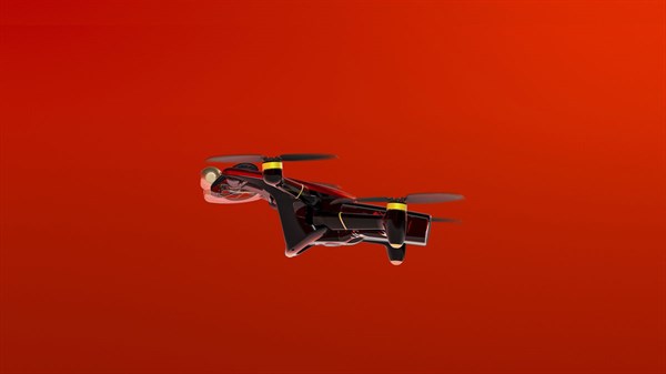 רחפן בעת ניטור השטח