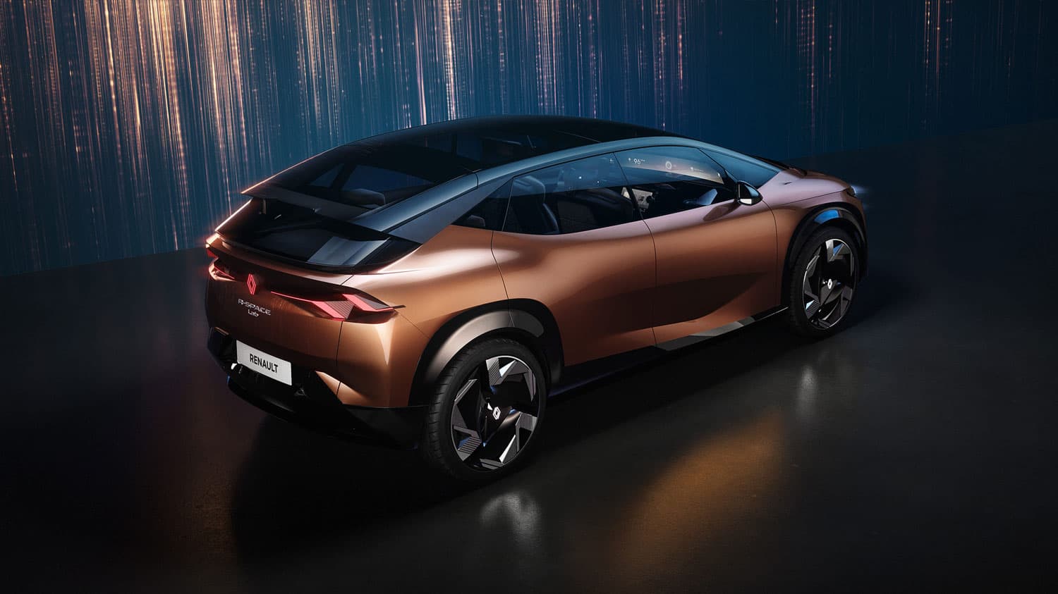 מבט מאחור על רכב קונספט רנו R Space Lab