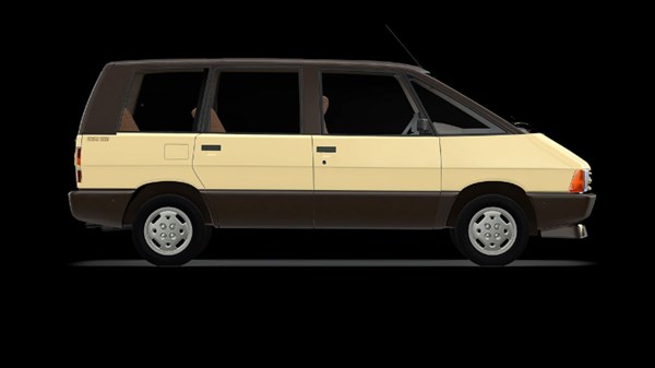 איור של דגם רנו אספייס בגווני חום