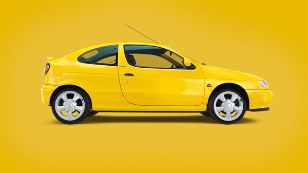 איור של רנו מגאן צהובה