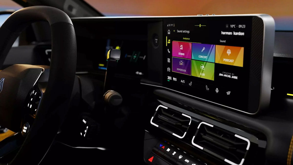 מסך מערכת מולטימדיה ולוח מחוונים ברנו 5