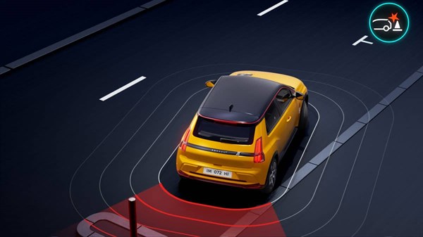 טכנולוגיית התראת התנגשות מאחור ברנו 5 החשמלית