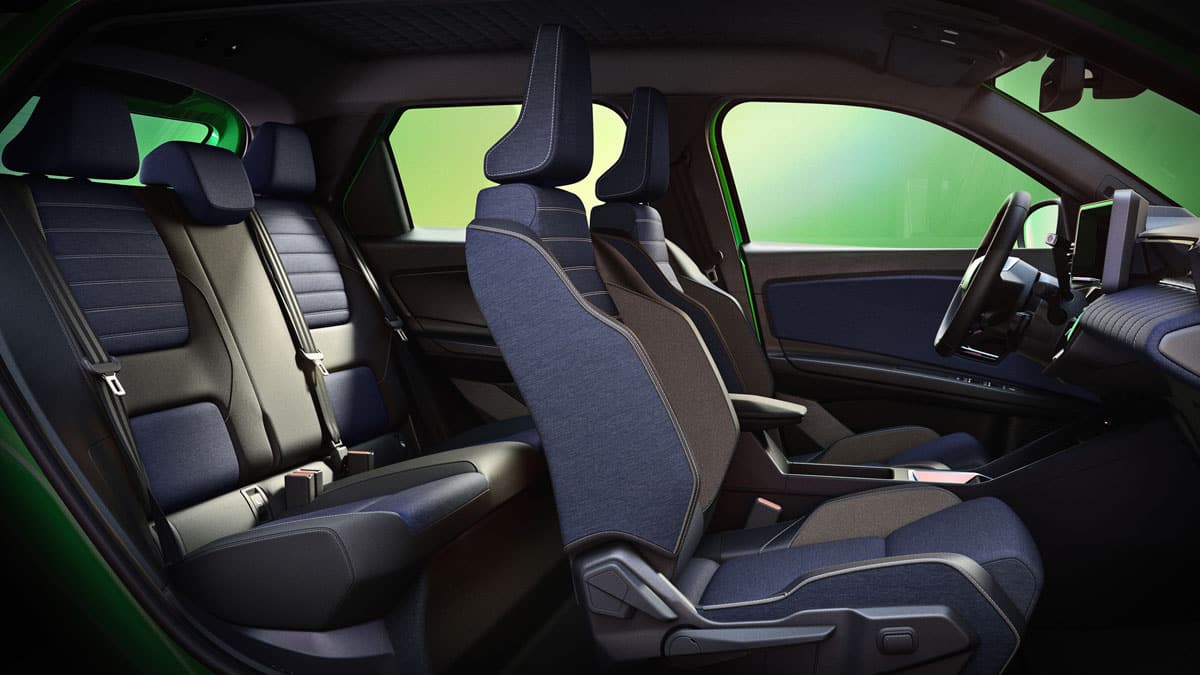 תא הנוסעים של רנו 5 רכב עירוני חשמלי